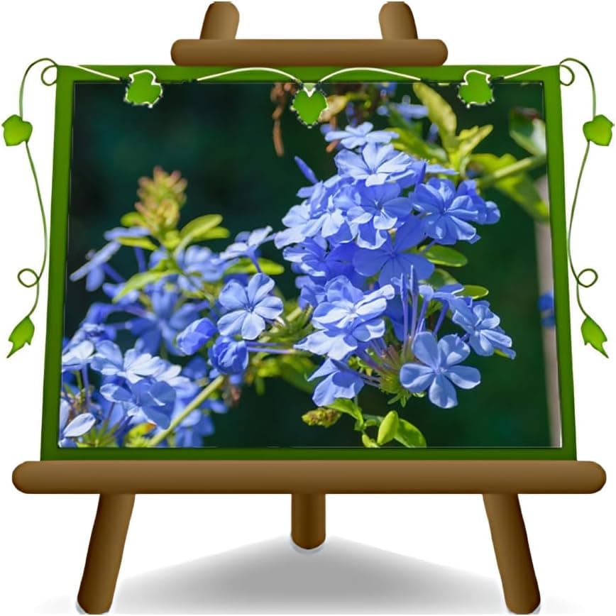 Plumbago — Trepadora azul de exterior
